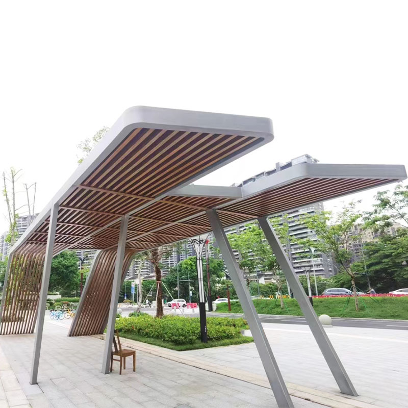 যৌগিক উপাদান অনুকরণ কাঠ pergola